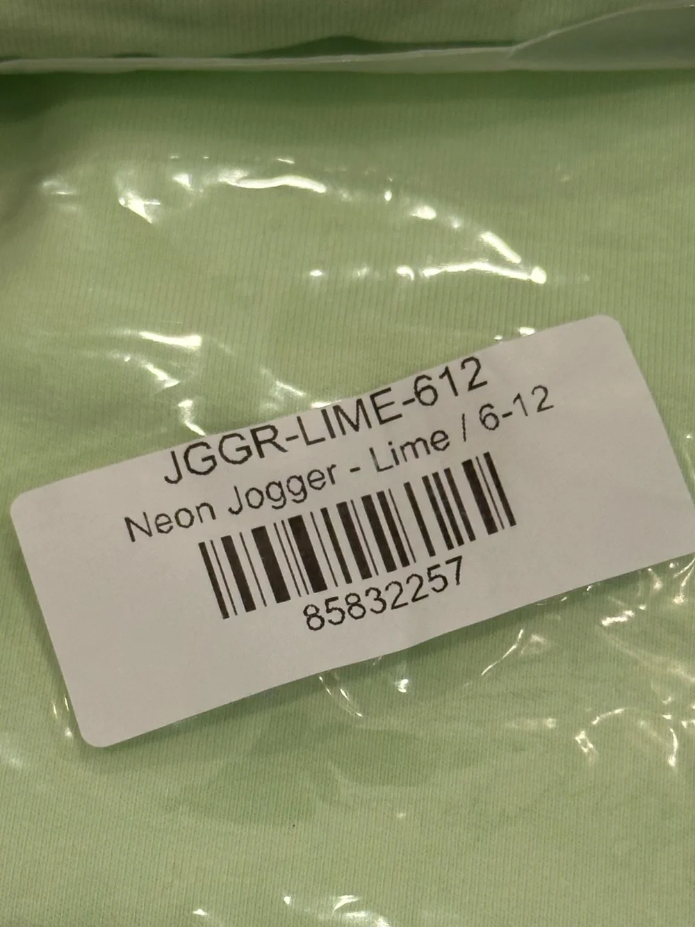 NWT Little Bipsy Neon Pocket Pullover and Jogger, Lime, 6-12 Months
